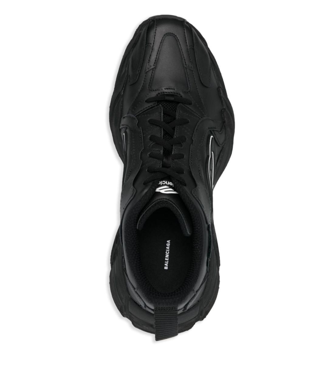 BALENCIAGA Черные синтетические низкие кроссовки / кеды, фото 2