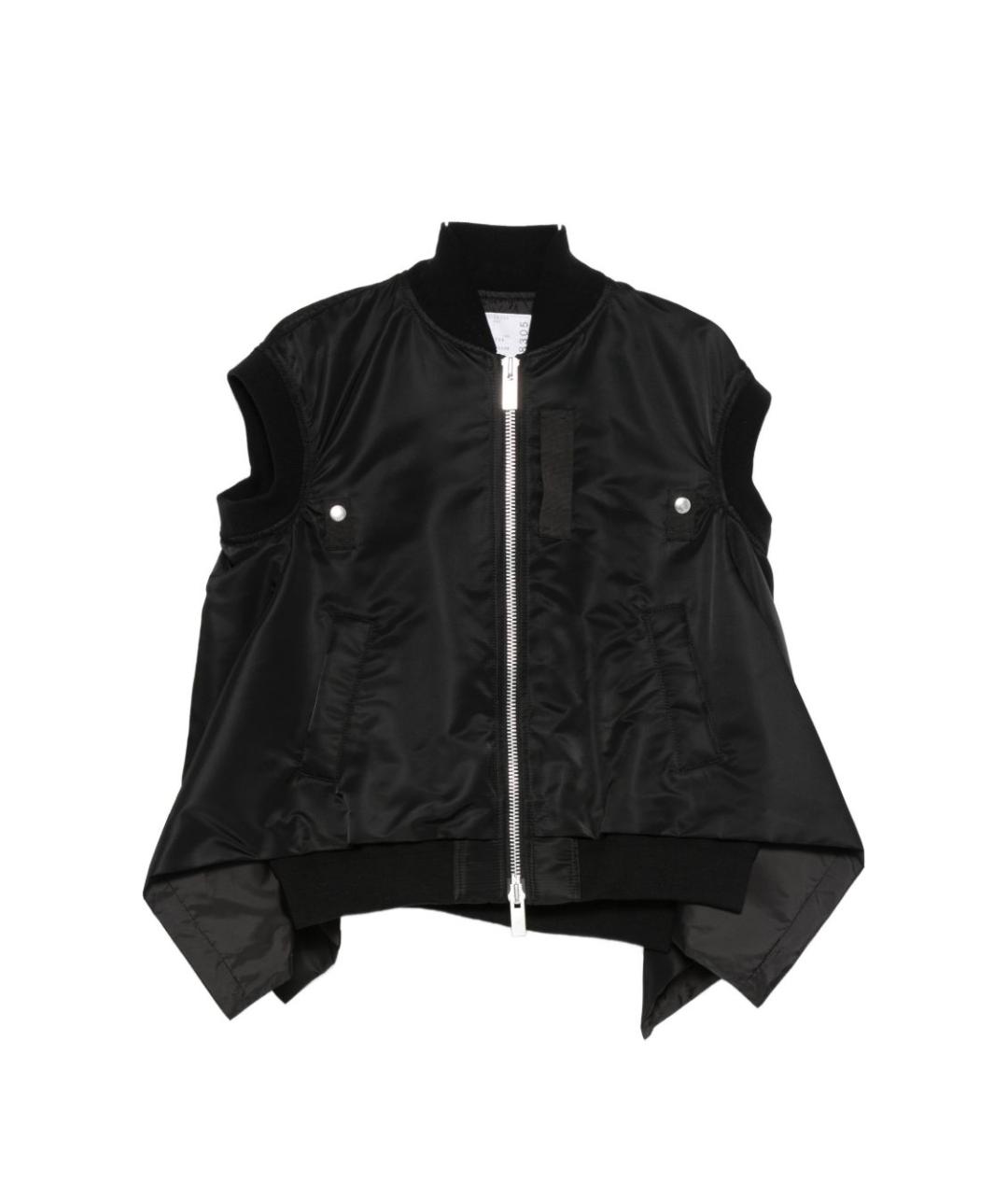 SACAI Черный полиамидовый жилет, фото 1