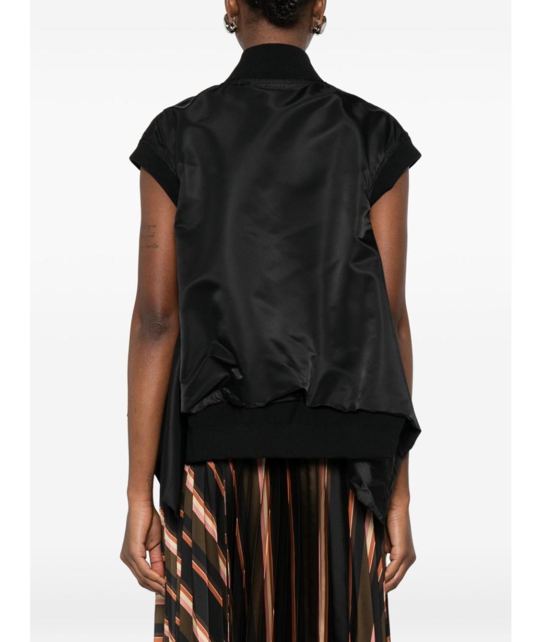 SACAI Черный полиамидовый жилет, фото 2