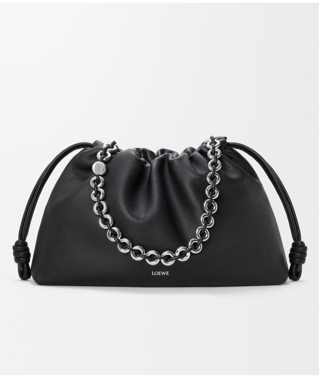 LOEWE Черная кожаная сумка через плечо, фото 6