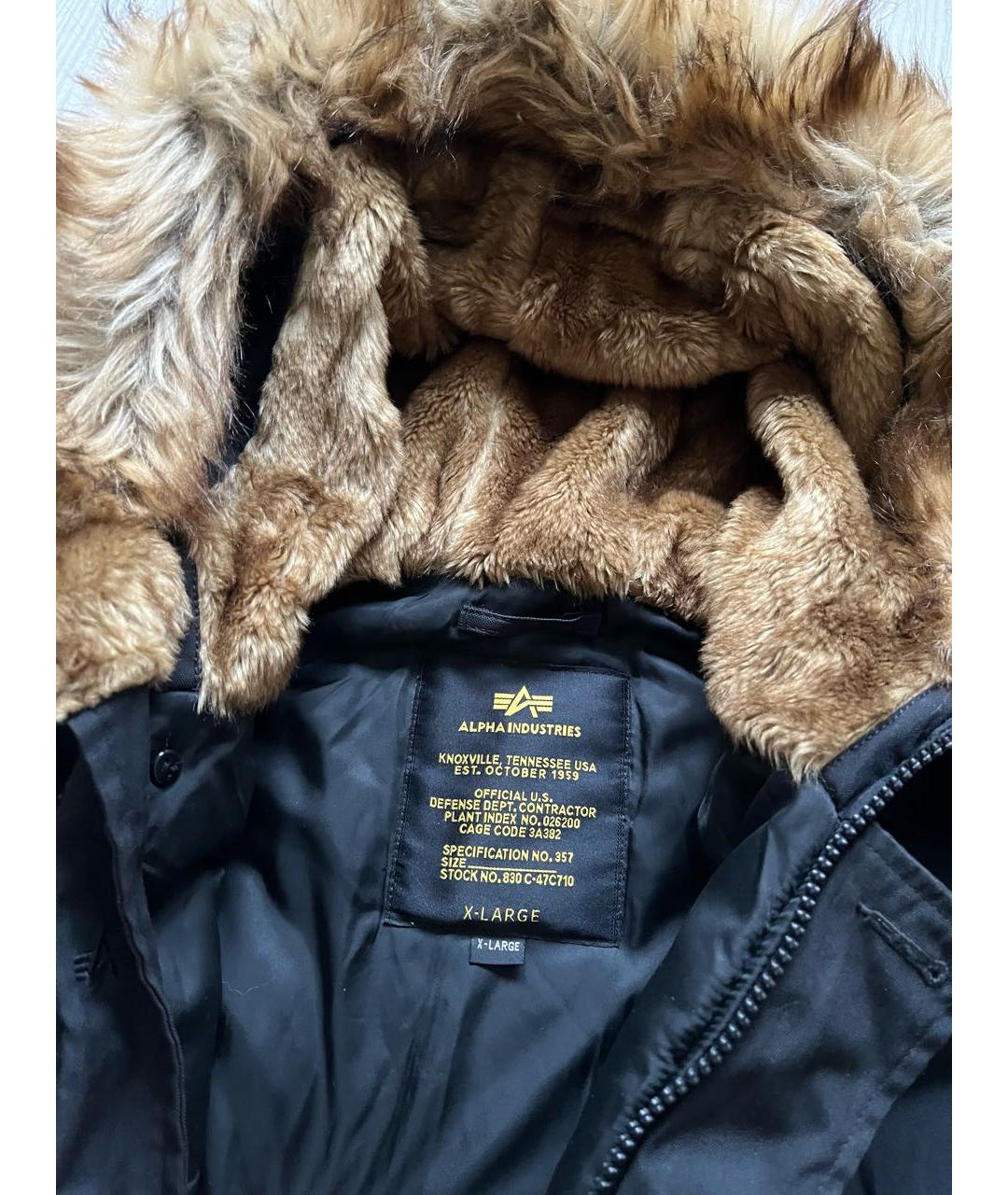 ALPHA INDUSTRIES Черная куртка, фото 4