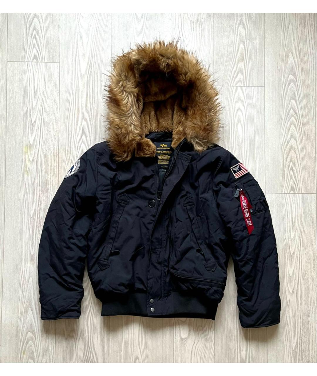 ALPHA INDUSTRIES Черная куртка, фото 8