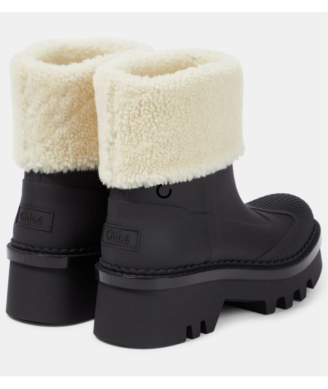 CHLOE Черные резиновые ботинки, фото 2