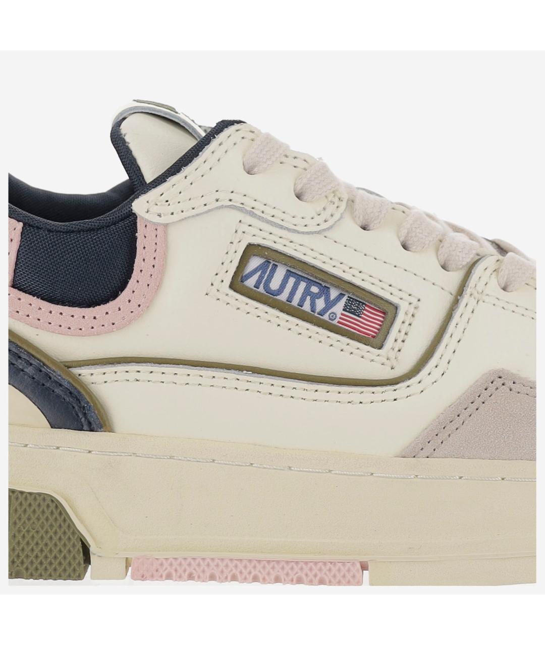 AUTRY Белые кожаные кроссовки, фото 5