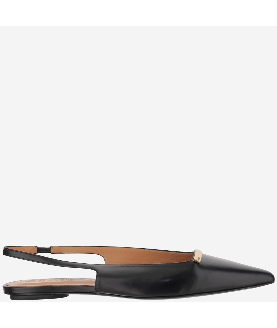 TOD'S Черные кожаные балетки, фото 6