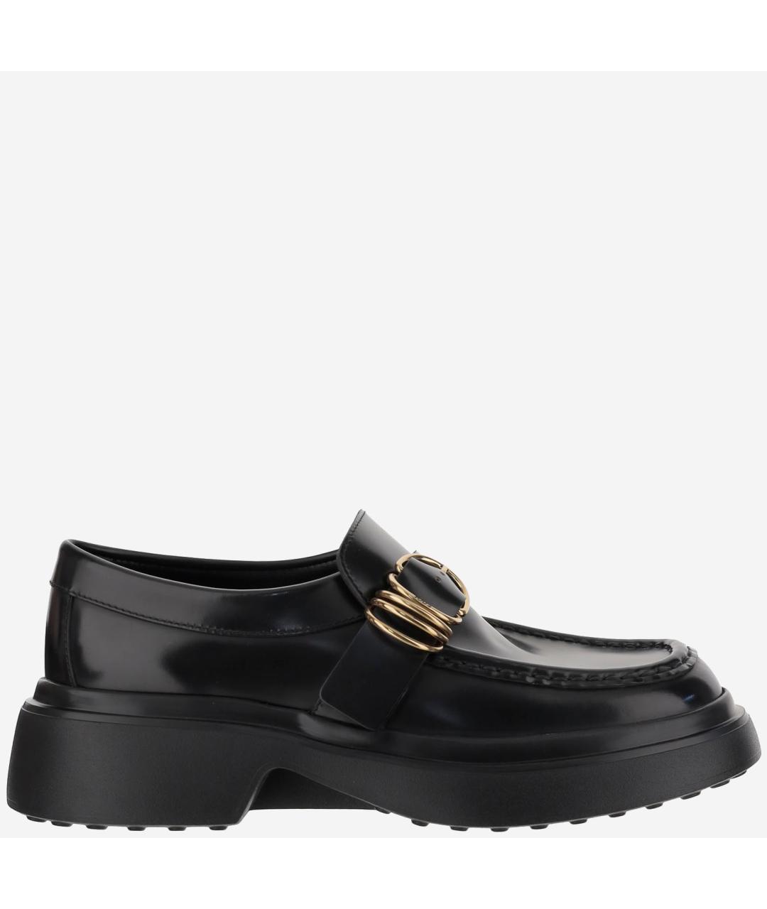 TOD'S Черные кожаные лоферы, фото 6