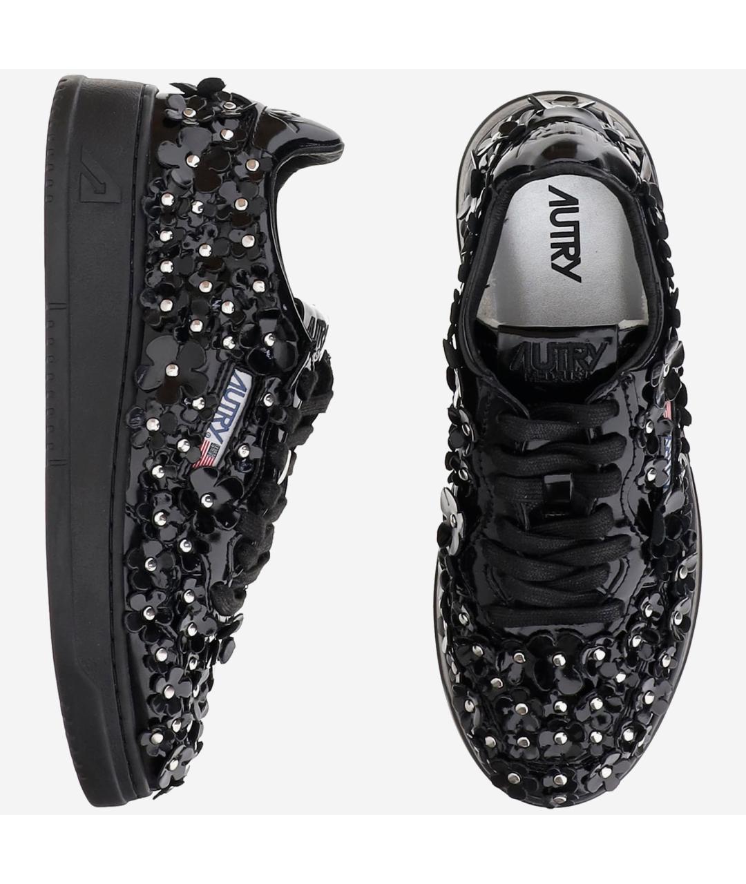 AUTRY Черные кожаные кеды, фото 2