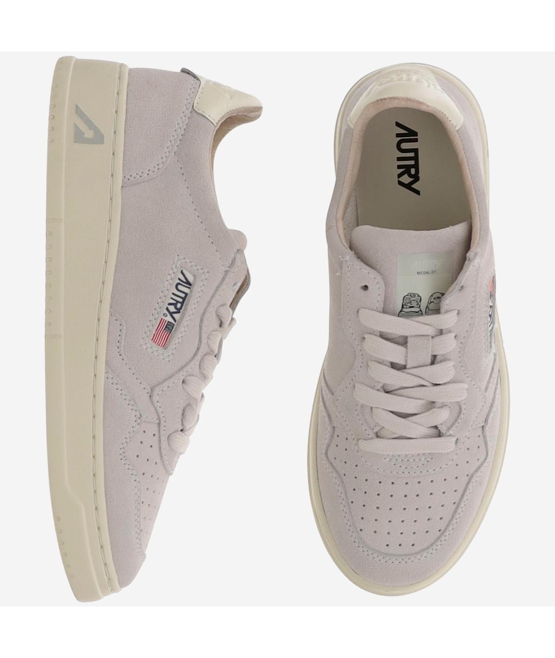 AUTRY Бежевые замшевые кеды, фото 2