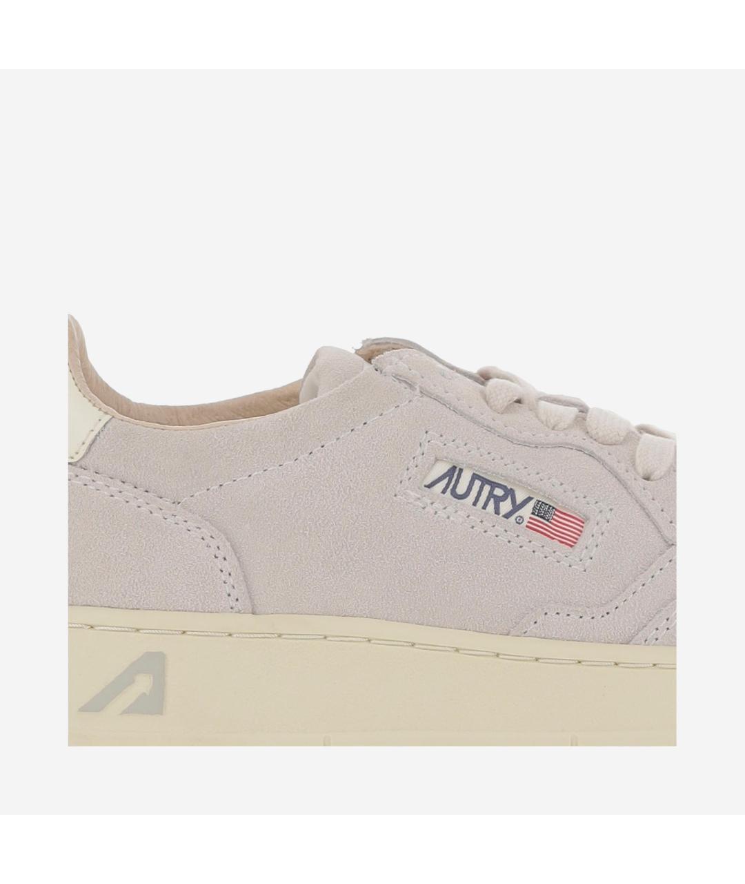 AUTRY Бежевые замшевые кеды, фото 5