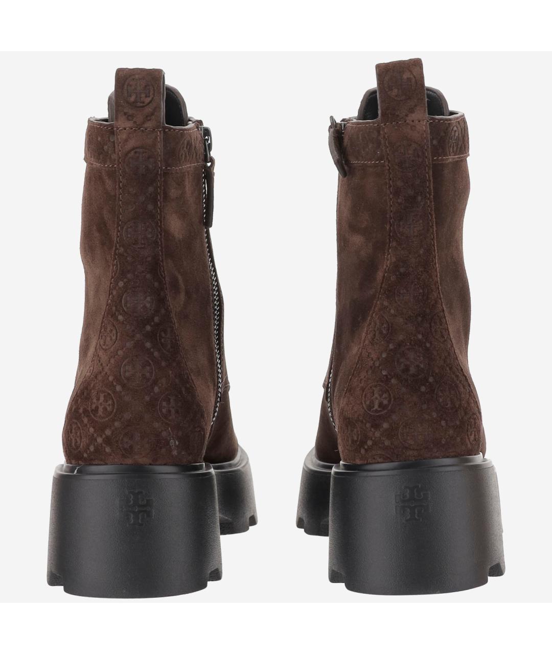 TORY BURCH Коричневые кожаные ботинки, фото 3