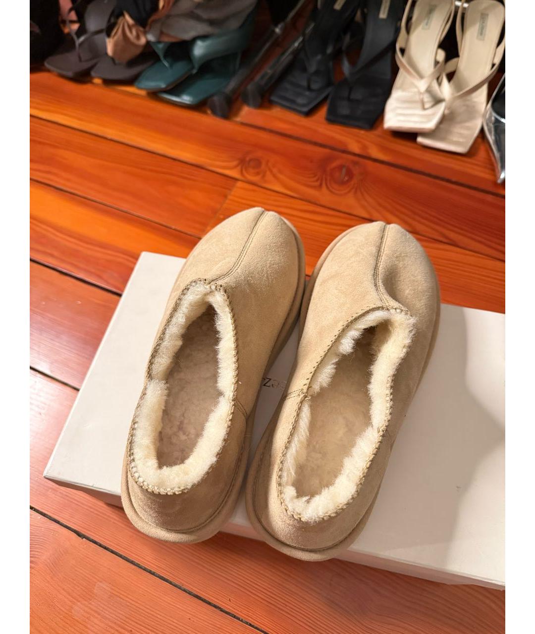 12 STOREEZ Бежевые замшевые ботинки, фото 5