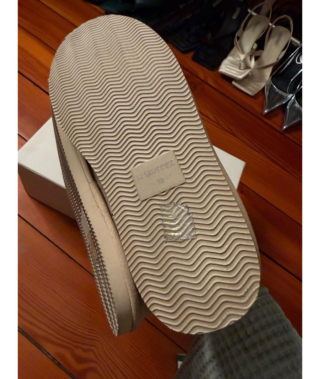 12 STOREEZ Бежевые замшевые ботинки, фото 6