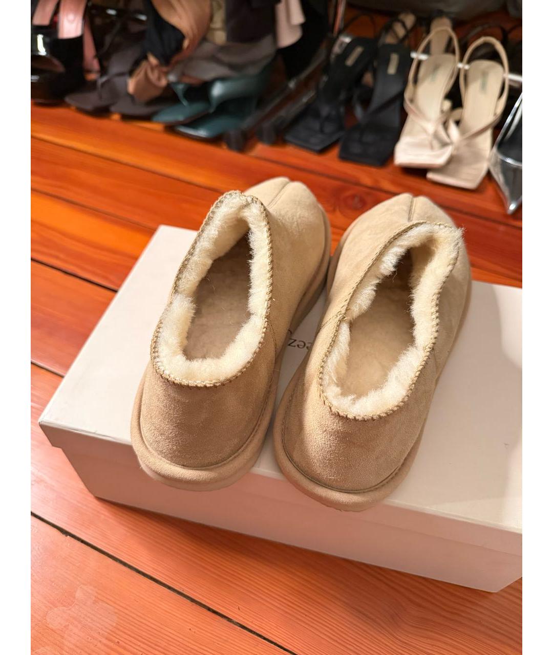 12 STOREEZ Бежевые замшевые ботинки, фото 4