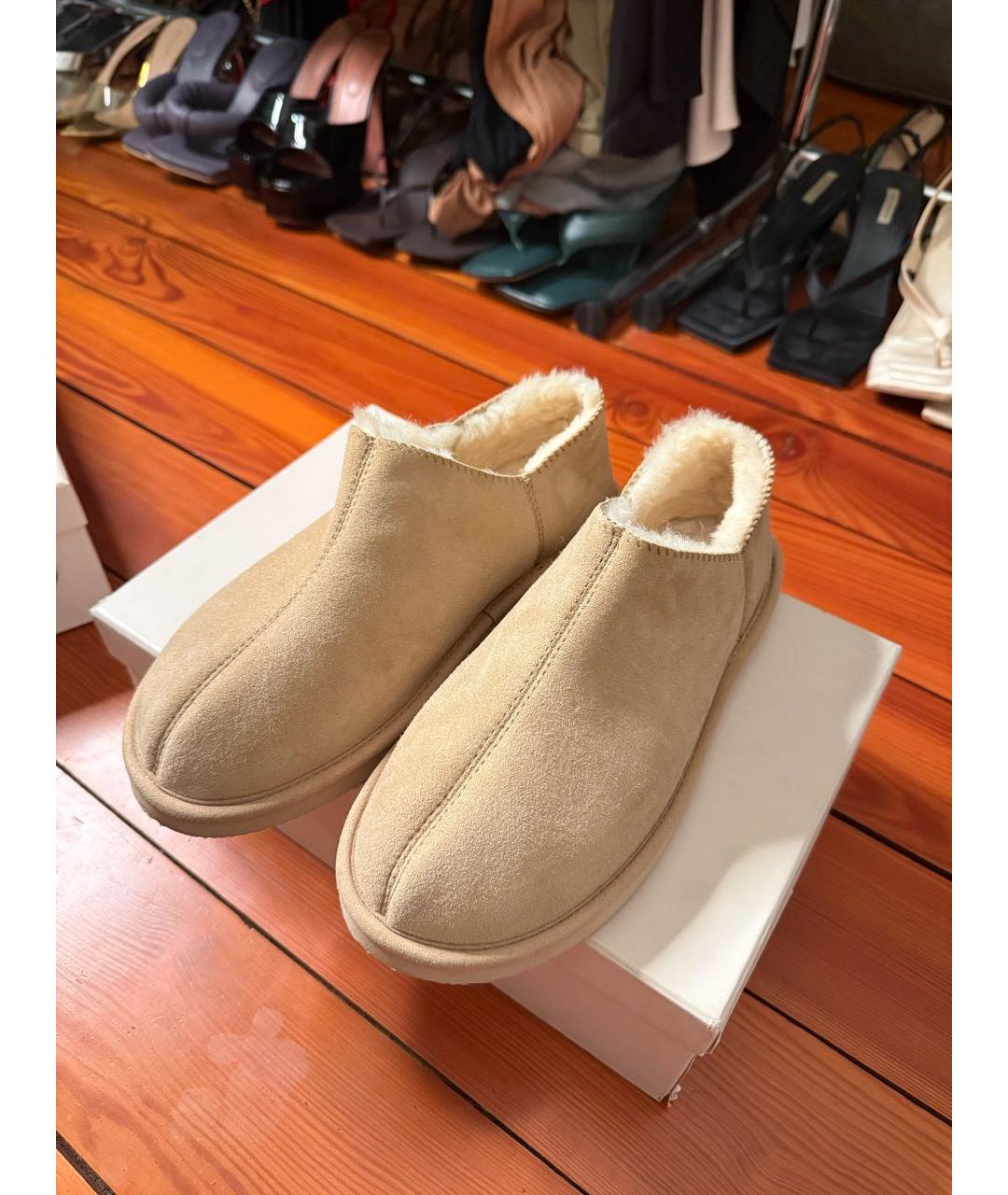 12 STOREEZ Бежевые замшевые ботинки, фото 2