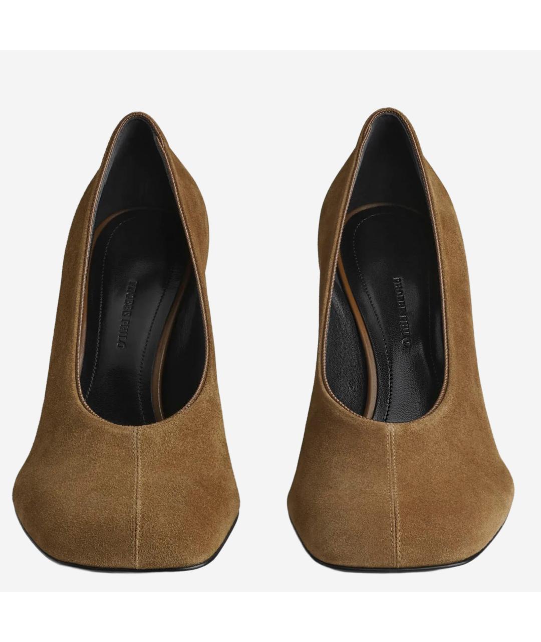 PHOEBE PHILO Коричневые замшевые туфли, фото 3