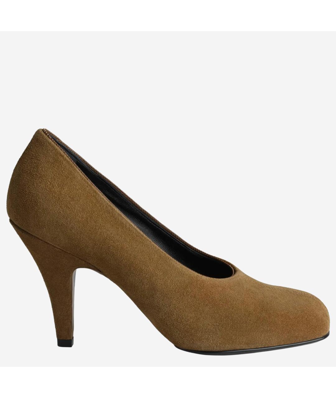 PHOEBE PHILO Коричневые замшевые туфли, фото 6