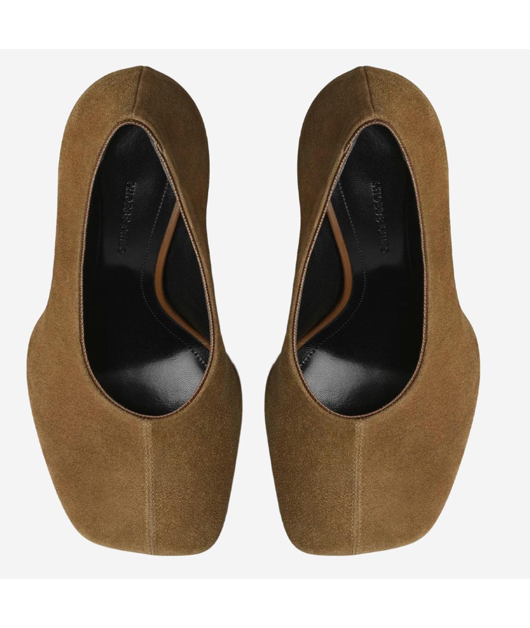 PHOEBE PHILO Коричневые замшевые туфли, фото 5