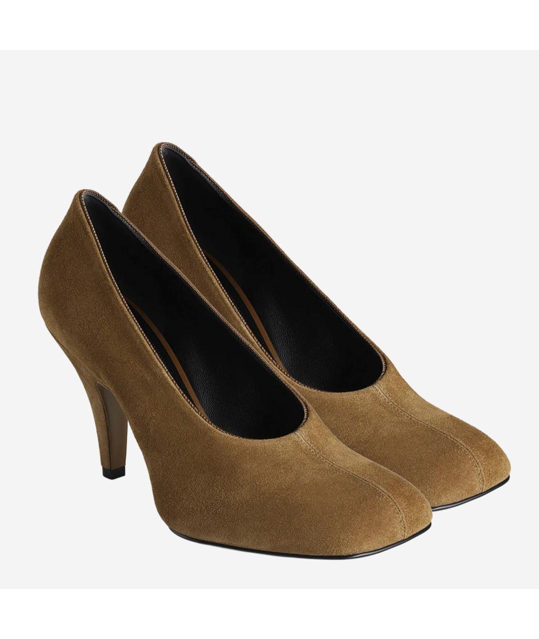 PHOEBE PHILO Коричневые замшевые туфли, фото 2