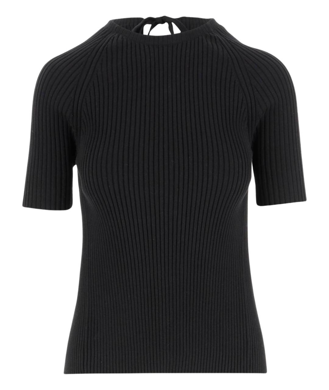 TORY BURCH Черный хлопковый джемпер / свитер, фото 1