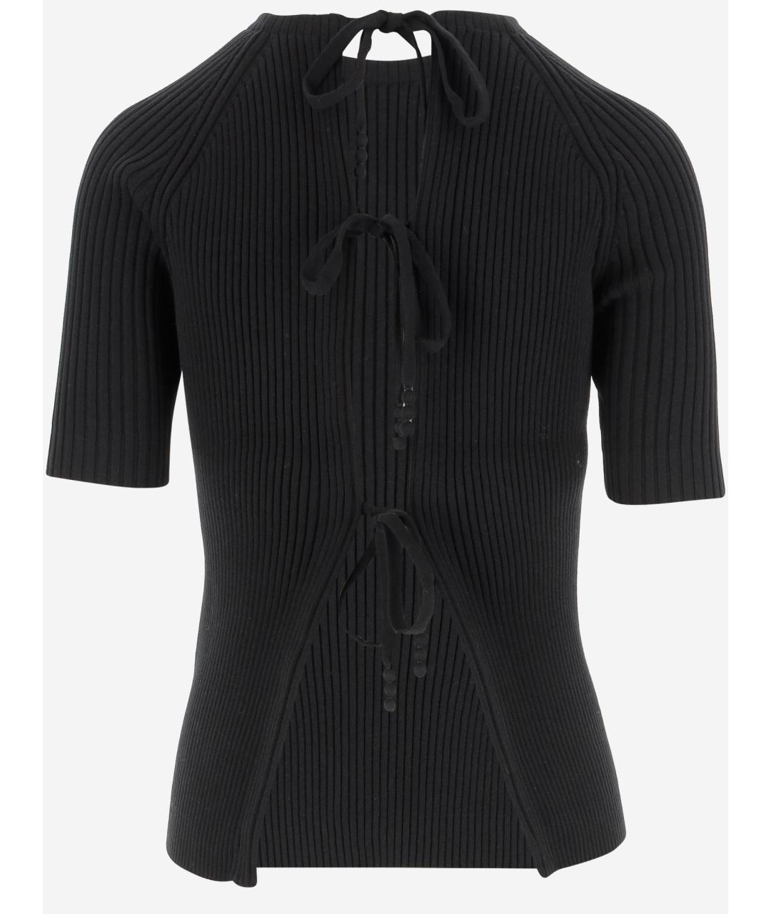 TORY BURCH Черный хлопковый джемпер / свитер, фото 2