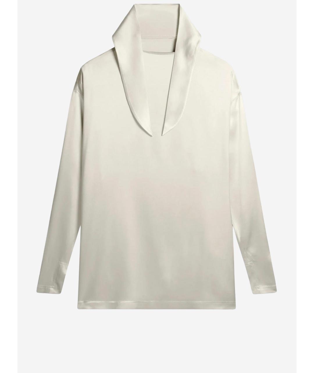 PHOEBE PHILO Бежевая шелковая блузы, фото 4