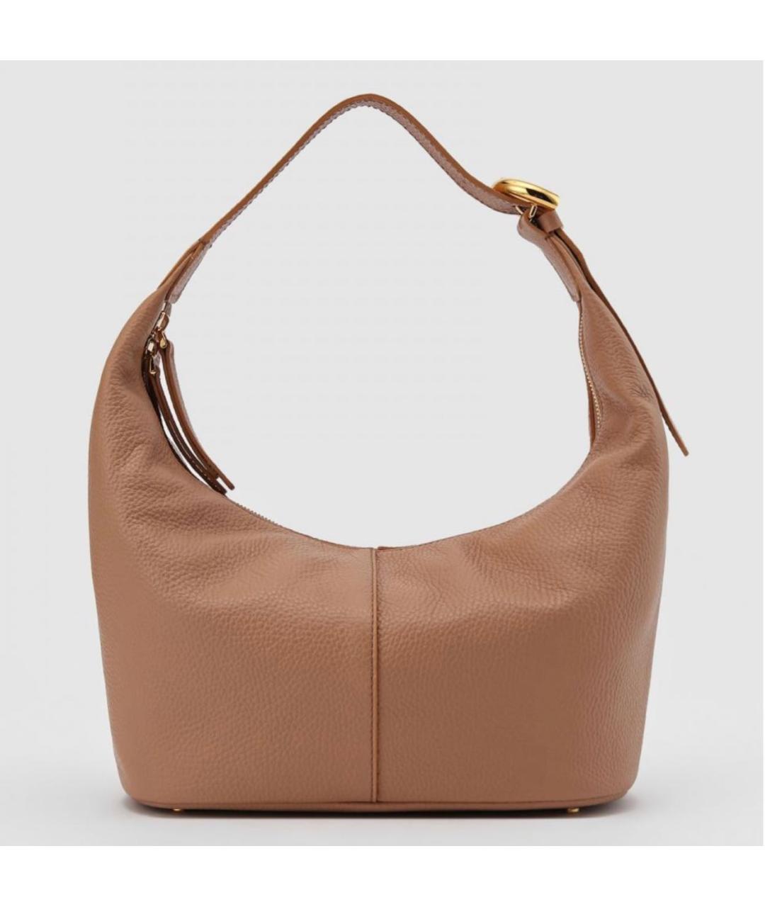 COCCINELLE Бежевая кожаная сумка через плечо, фото 6