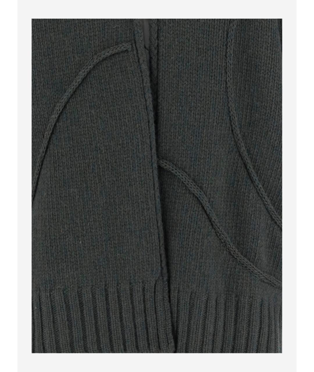 Bruno Manetti Зеленый шерстяной кардиган, фото 3