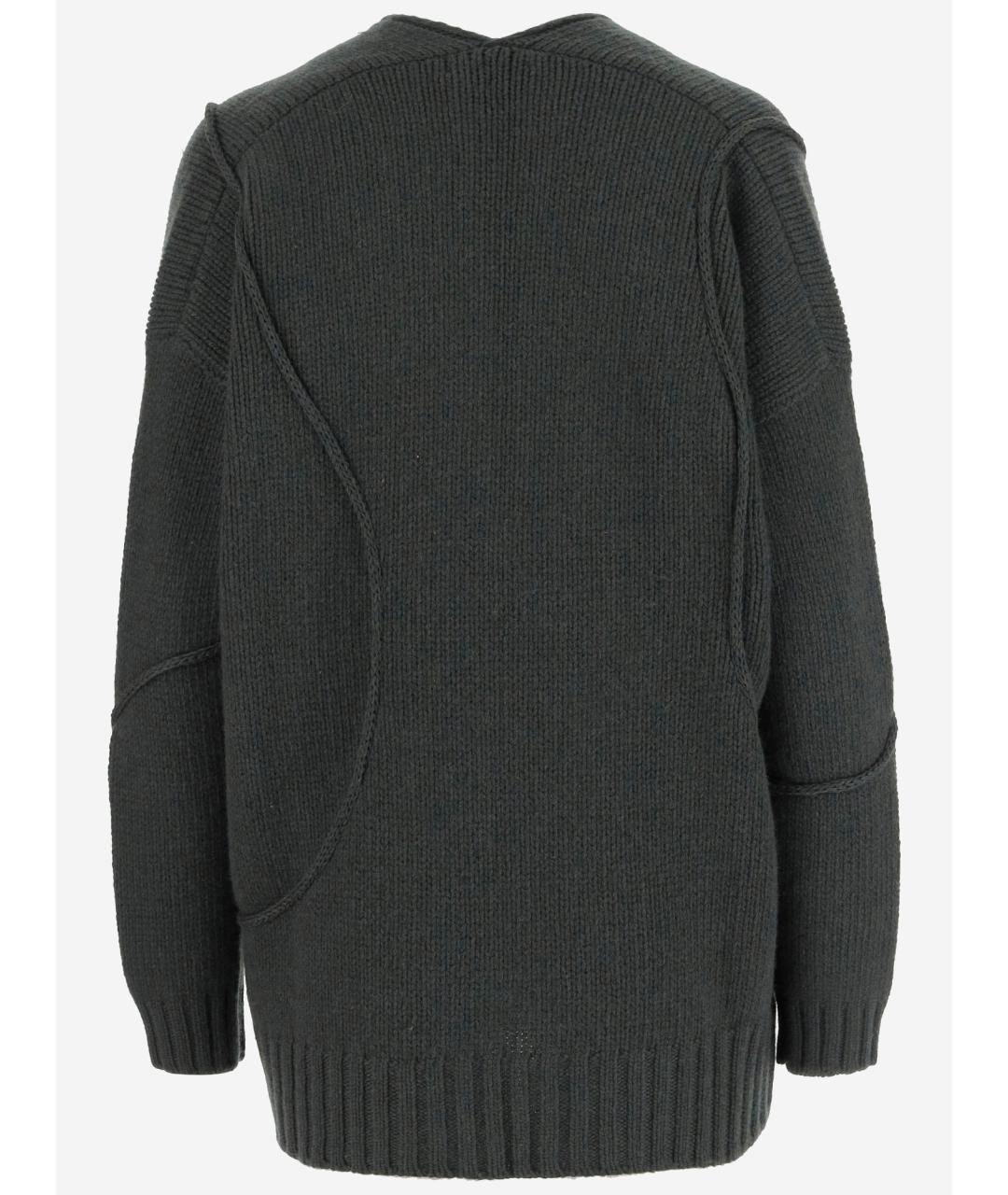 Bruno Manetti Зеленый шерстяной кардиган, фото 2