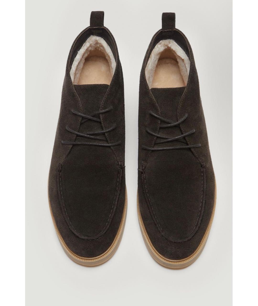 12 STOREEZ Коричневые замшевые ботинки, фото 3