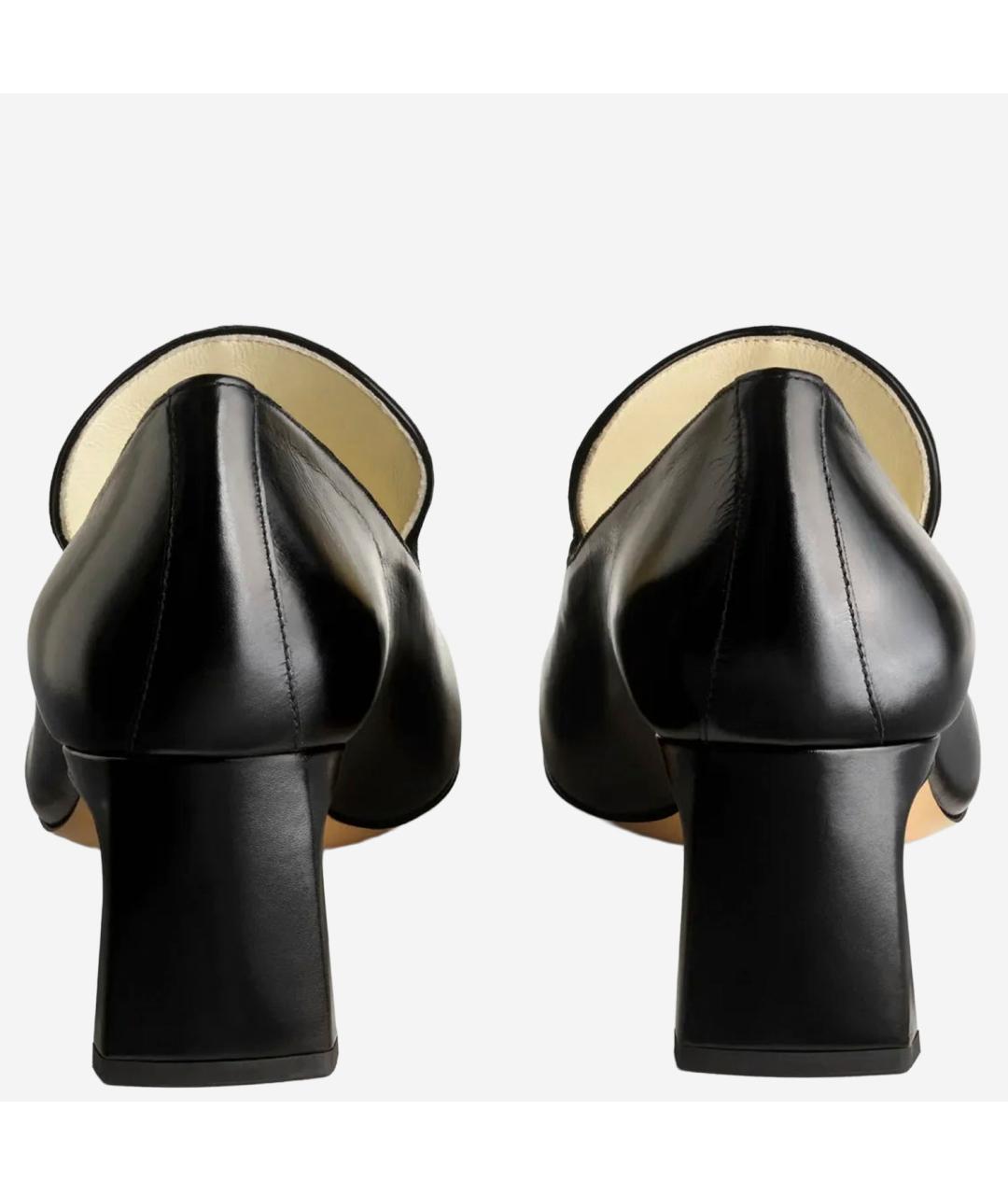 PHOEBE PHILO Черные кожаные туфли, фото 3