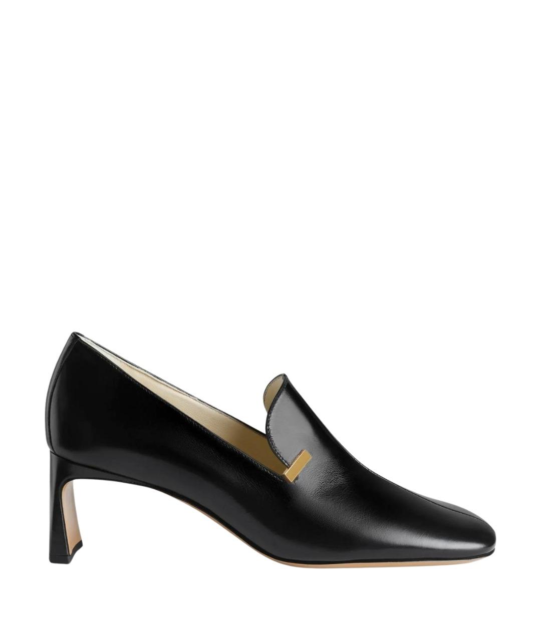 PHOEBE PHILO Черные кожаные туфли, фото 1