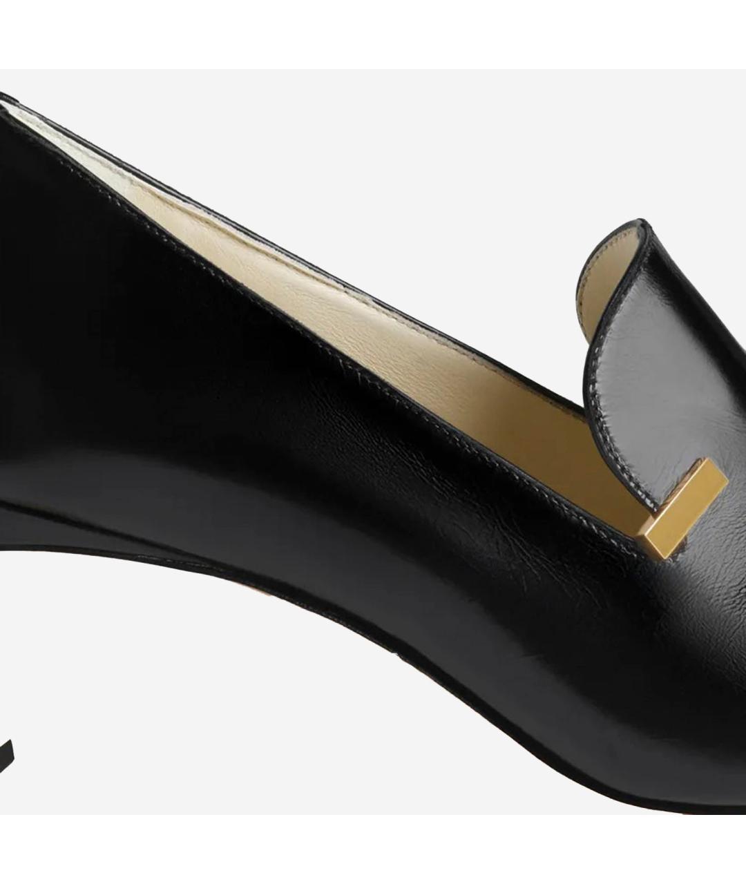 PHOEBE PHILO Черные кожаные туфли, фото 4