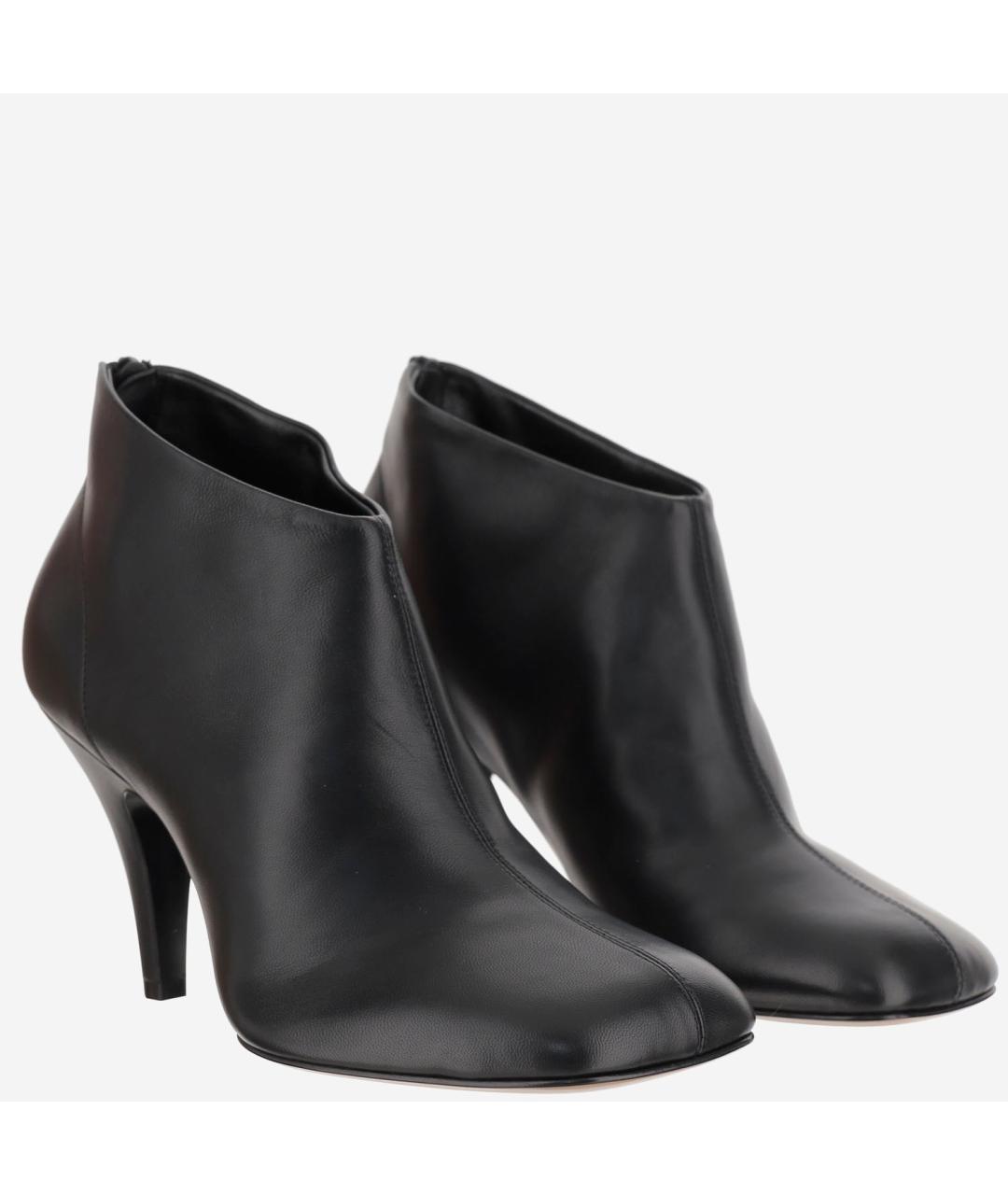 PHOEBE PHILO Черные кожаные ботильоны, фото 2