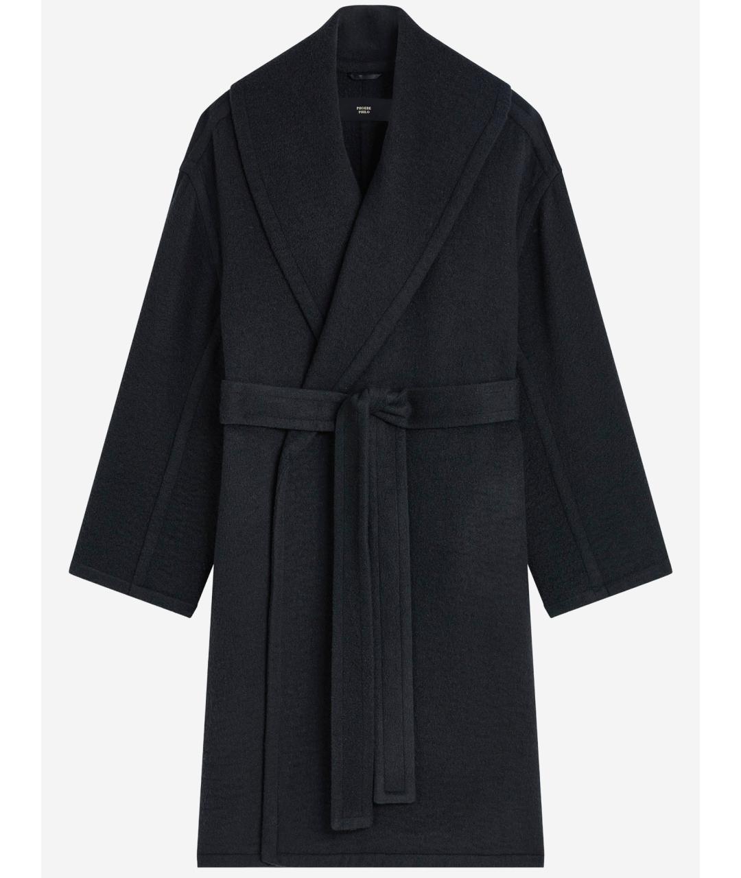 PHOEBE PHILO Черное кашемировое пальто, фото 4