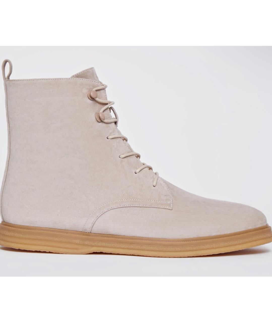 12 STOREEZ Бежевые замшевые ботинки, фото 9