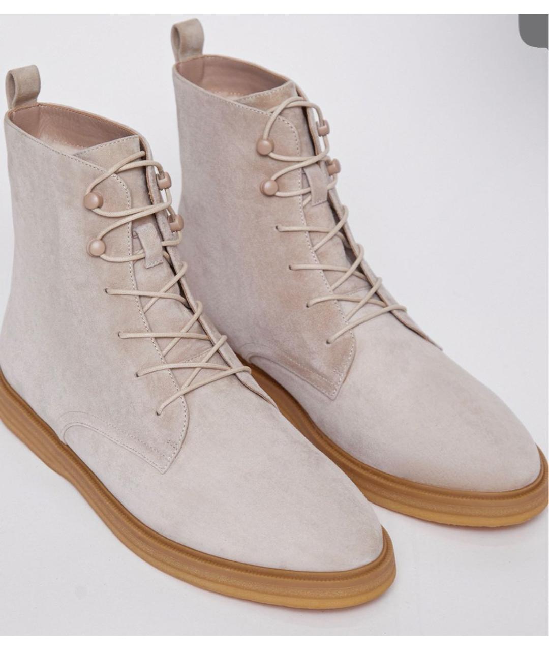 12 STOREEZ Бежевые замшевые ботинки, фото 2