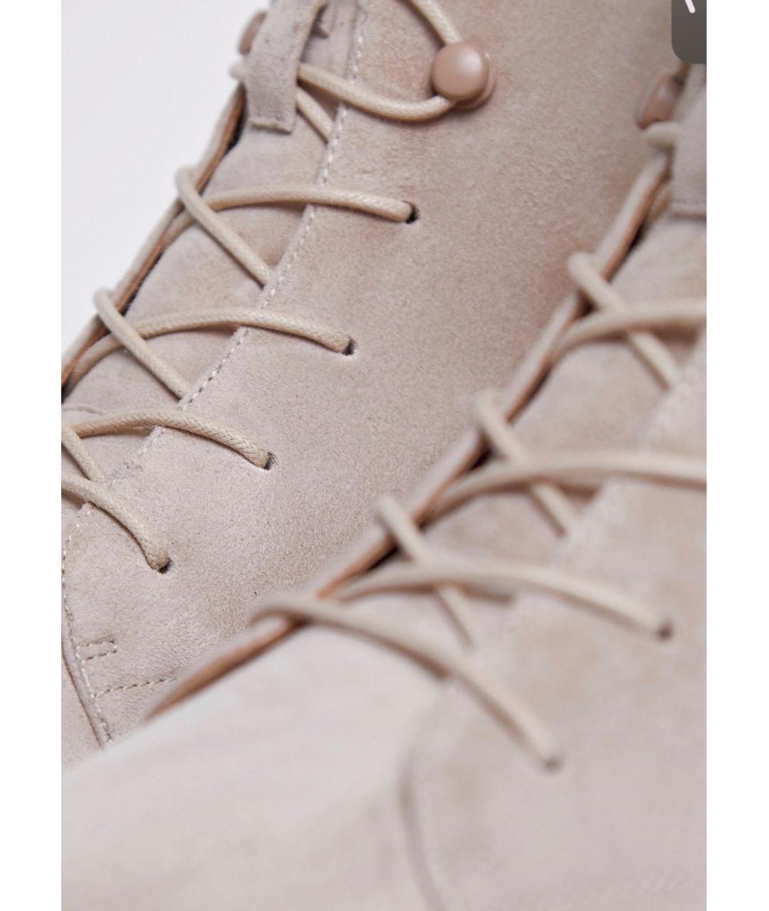 12 STOREEZ Бежевые замшевые ботинки, фото 4
