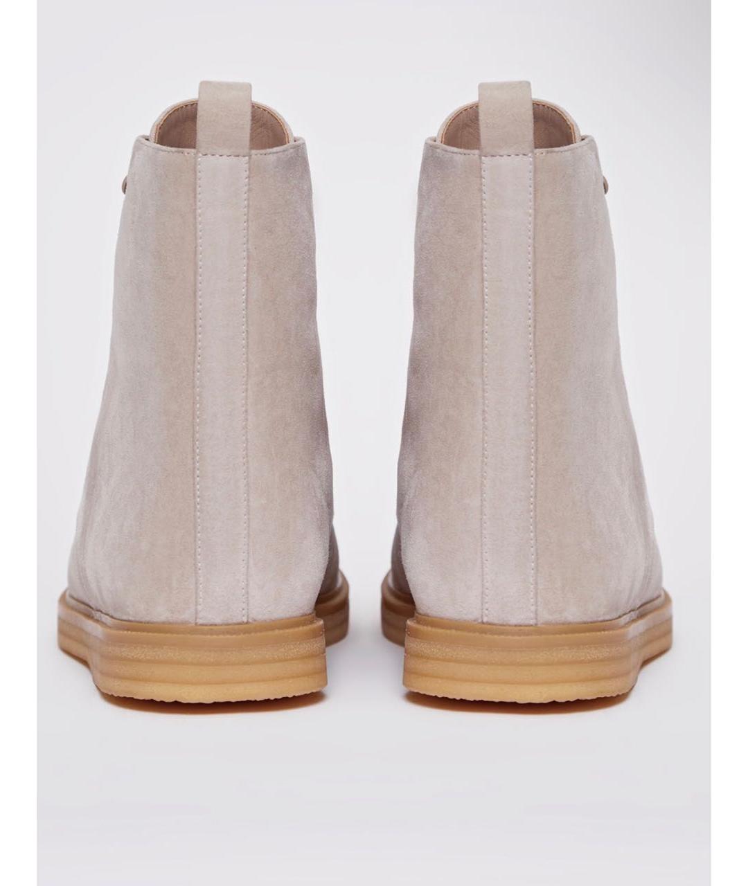 12 STOREEZ Бежевые замшевые ботинки, фото 5