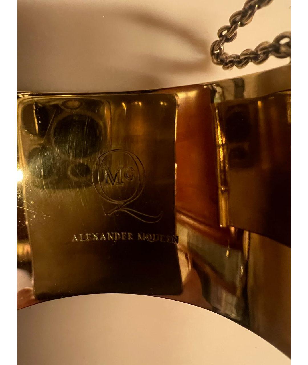 ALEXANDER MCQUEEN Зеленый металлический браслет, фото 2