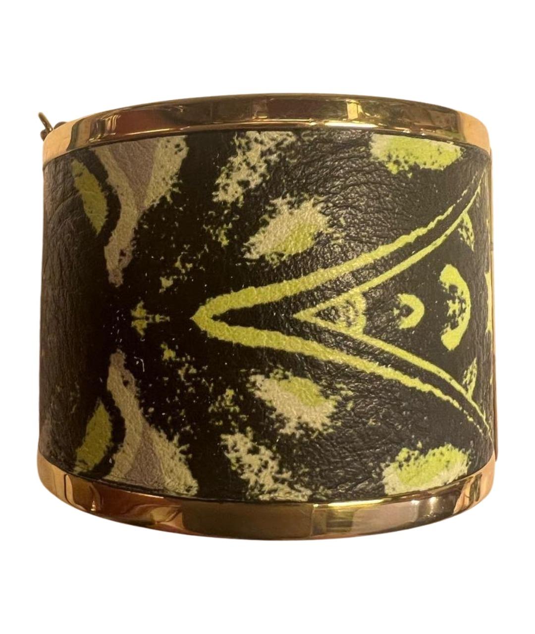 ALEXANDER MCQUEEN Зеленый металлический браслет, фото 1