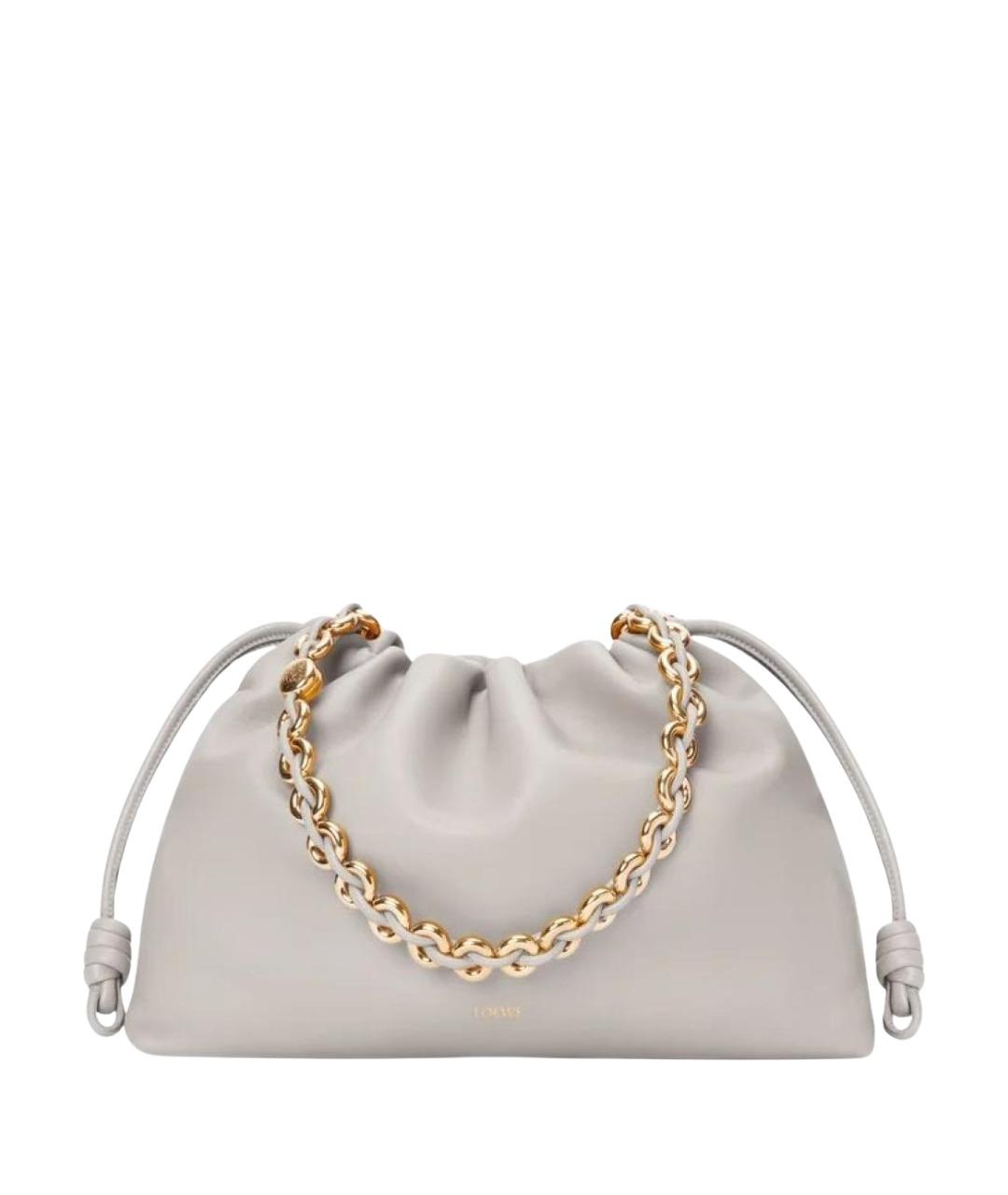 LOEWE Серая кожаная сумка через плечо, фото 1