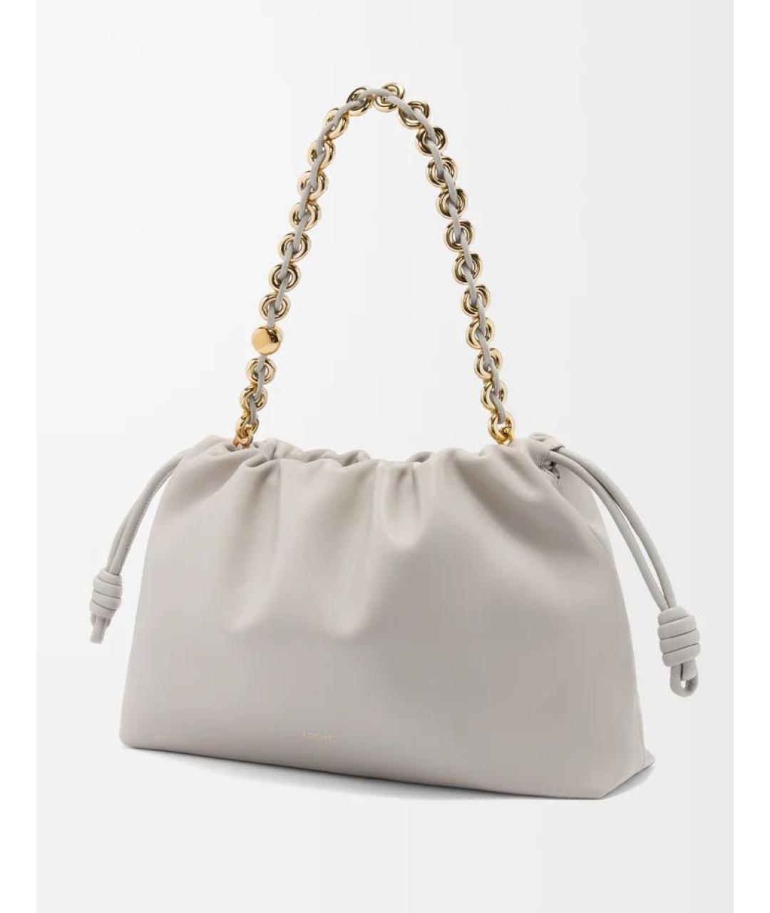 LOEWE Серая кожаная сумка через плечо, фото 5