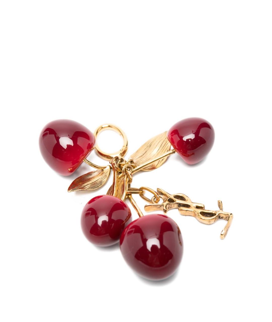 SAINT LAURENT Золотой брелок, фото 3