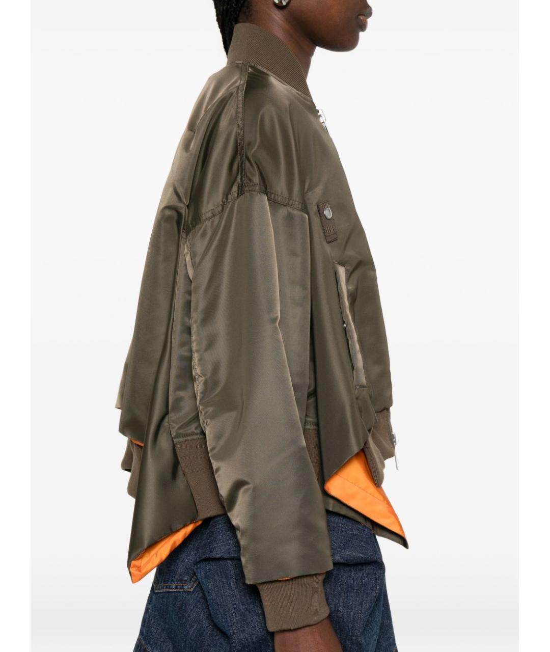 SACAI Хаки полиамидовая куртка, фото 2