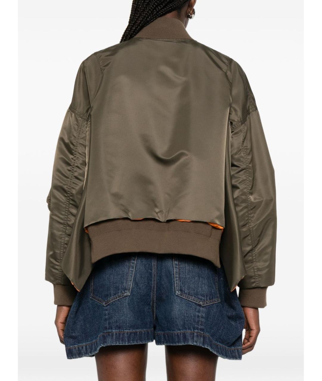 SACAI Хаки полиамидовая куртка, фото 4