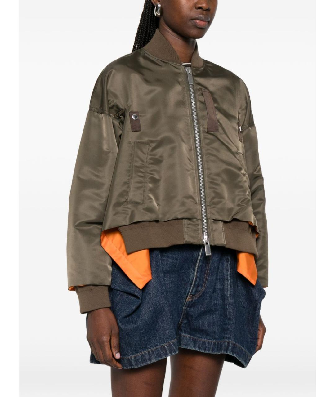 SACAI Хаки полиамидовая куртка, фото 5