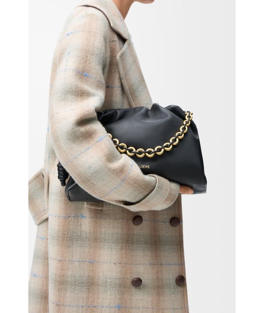 LOEWE Черная кожаная сумка через плечо, фото 2