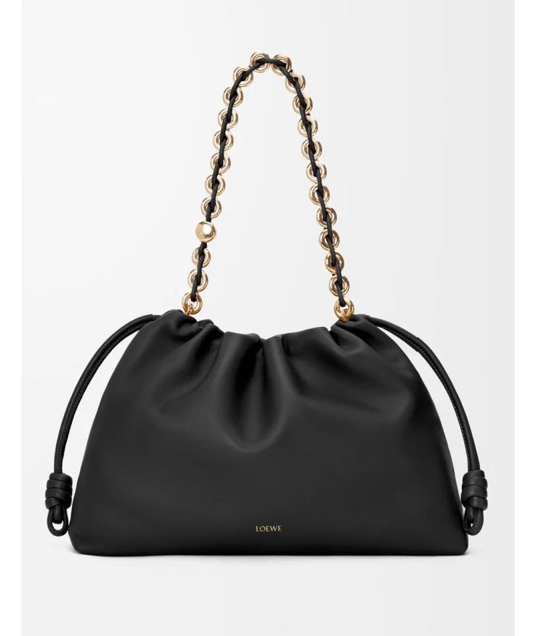 LOEWE Черная кожаная сумка через плечо, фото 4