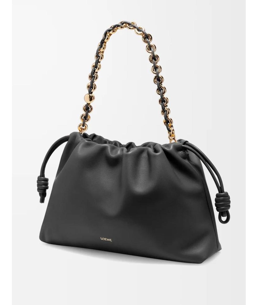 LOEWE Черная кожаная сумка через плечо, фото 5