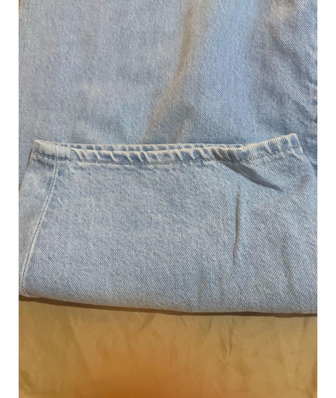 ARMANI EXCHANGE Голубые хлопковые джинсы клеш, фото 7